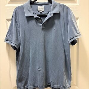 SOLD American Eagle Outfitters Blue Polo Shirt Classic Casual Design